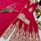 Classy Embroidered Sharara Suit