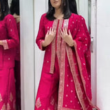 Premium Banarasi Silk Sharara Set