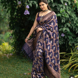Classic Beautiful Lichi Silk Saree