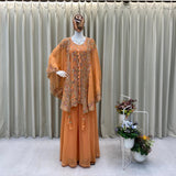 Lavish Designer Shruge Plazzo Set