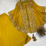 Lavish Designer Shruge Plazzo Set