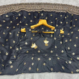 Black Crafted Embroidered Suit