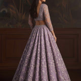 Adorn Wedding Embroidered Net Lehenga