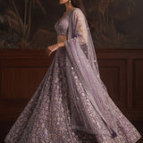 Adorn Wedding Embroidered Net Lehenga