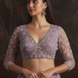 Adorn Wedding Embroidered Net Lehenga