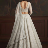 Adorn Wedding Embroidered Net Lehenga