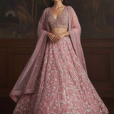 Adorn Wedding Embroidered Net Lehenga