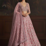 Adorn Wedding Embroidered Net Lehenga