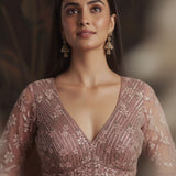 Adorn Wedding Embroidered Net Lehenga