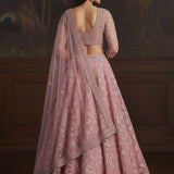 Adorn Wedding Embroidered Net Lehenga