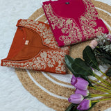 Heavy Roman Silk Straight Suit