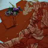 Heavy Roman Silk Straight Suit