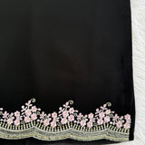 Elegant Black Georgette Suit Set