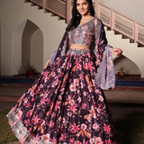 Designer Flower Print Lehenga