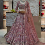 Premium Net Embroidered Lehenga