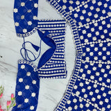 Lavish Embroidered Royal Blue Lehenga