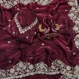 Royal Premium Beads Work Saree