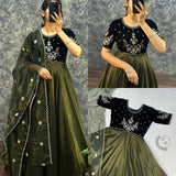 Traditional Tissue Anarkali Gown