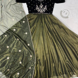 Traditional Tissue Anarkali Gown