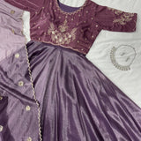 Traditional Tissue Anarkali Gown