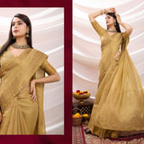 Zayra Ethnic Linen Tissue Saree