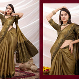 Zayra Ethnic Linen Tissue Saree