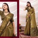 Zayra Ethnic Linen Tissue Saree