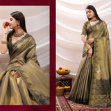 Zayra Ethnic Linen Tissue Saree