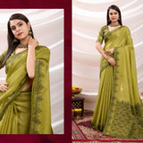 Zayra Ethnic Linen Tissue Saree