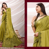 Zayra Ethnic Linen Tissue Saree
