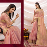 Zayra Ethnic Linen Tissue Saree