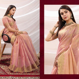 Zayra Ethnic Linen Tissue Saree