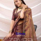 Zayra Ethnic Linen Tissue Saree