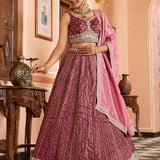Elegnace Tissue Silk Wedding Lehenga