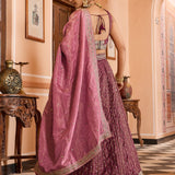 Elegnace Tissue Silk Wedding Lehenga