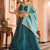 Elegnace Tissue Silk Wedding Lehenga