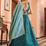 Elegnace Tissue Silk Wedding Lehenga