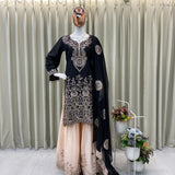 Black Designer Embroidered Suit
