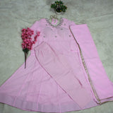 Dazzling Pink Georgette Suit