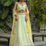 Stylish Georgette Indo Western Lehenga
