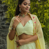 Stylish Georgette Indo Western Lehenga