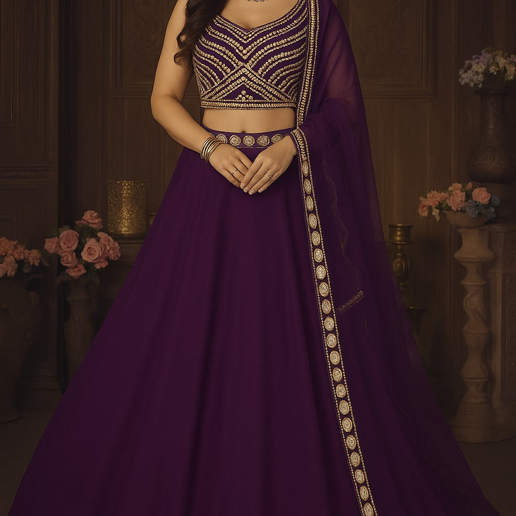 Occasionally Heavy Georgette Lehenga