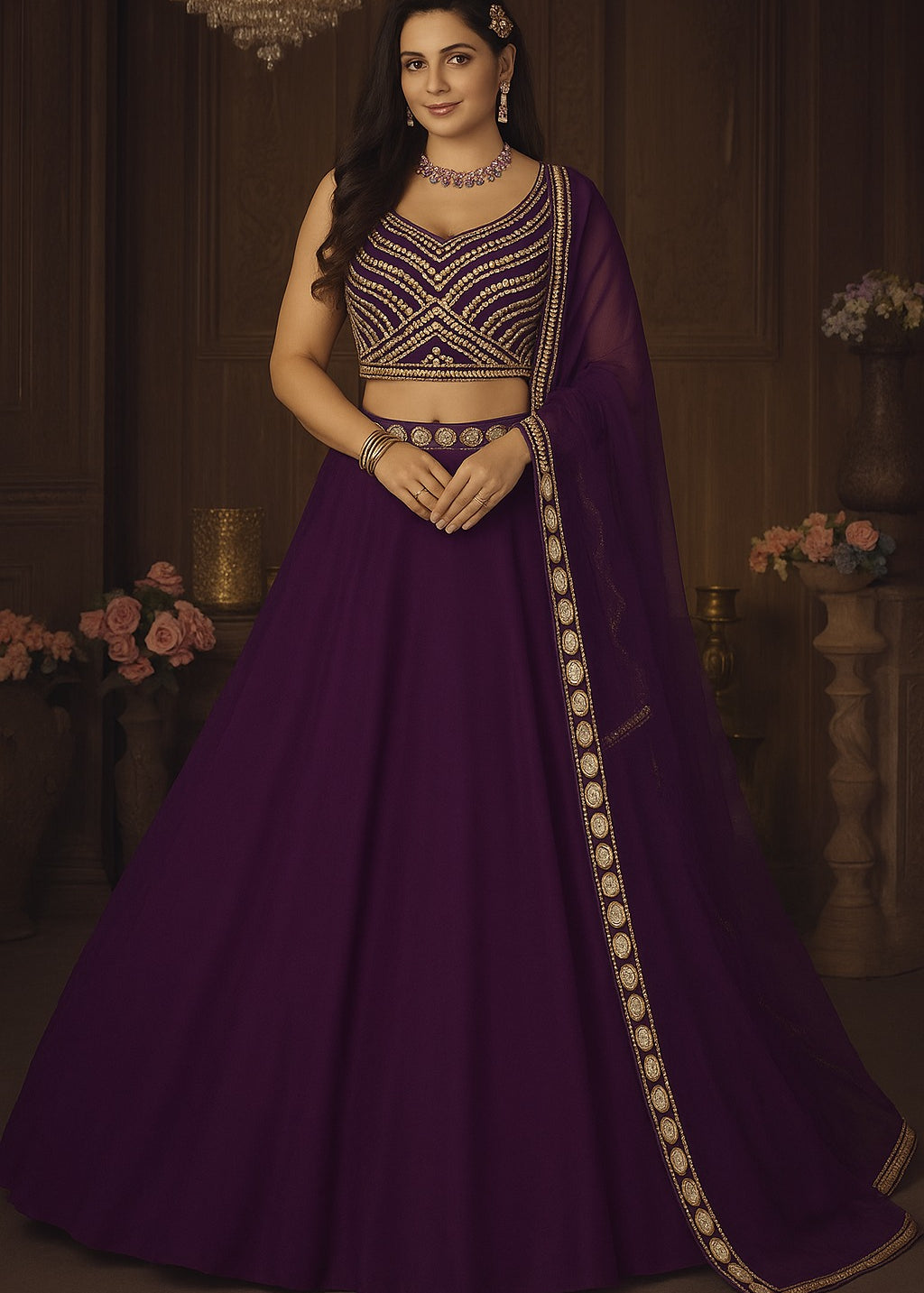 Occasionally Heavy Georgette Lehenga