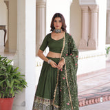 Wedding Vichitra Silk Lehenga