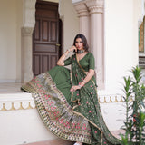 Wedding Vichitra Silk Lehenga