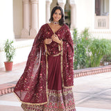 Wedding Vichitra Silk Lehenga