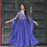 Occasionally Blooming Anarkali Gown