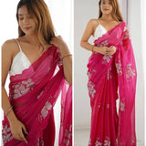 Festive Zimmi Embroidered Saree
