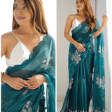 Festive Zimmi Embroidered Saree
