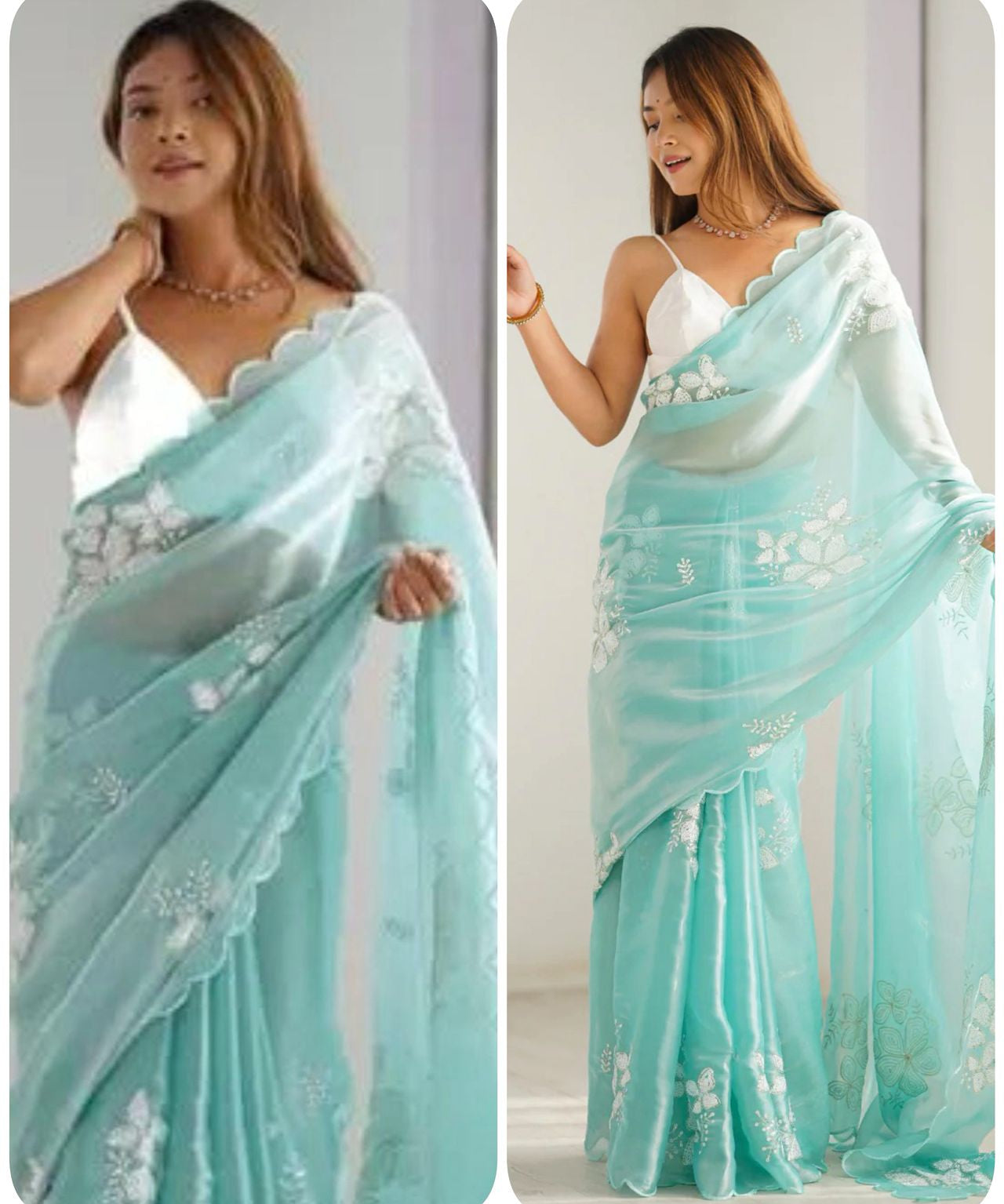 Festive Zimmi Embroidered Saree